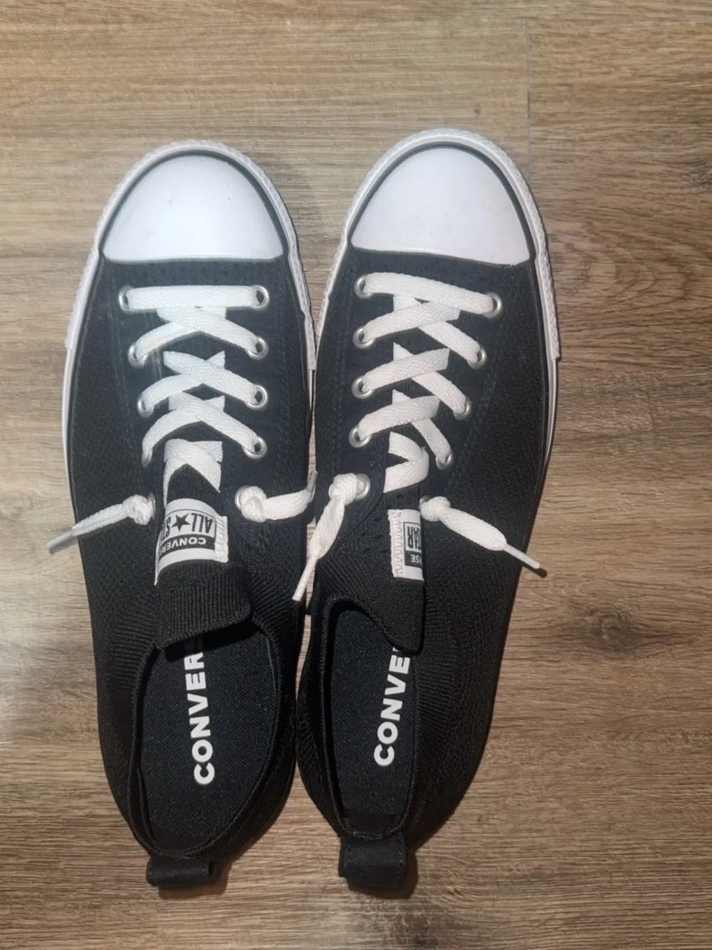 Converse Black and White Low-Top Canvas Sneakers